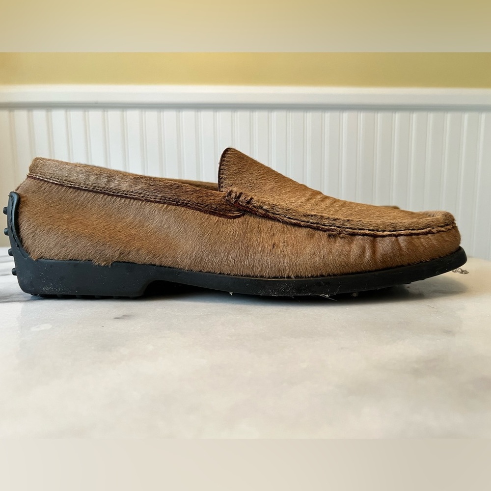 Men’s Fieramosca & Co Italian Pony skin Driving shoe Size 11 1/2